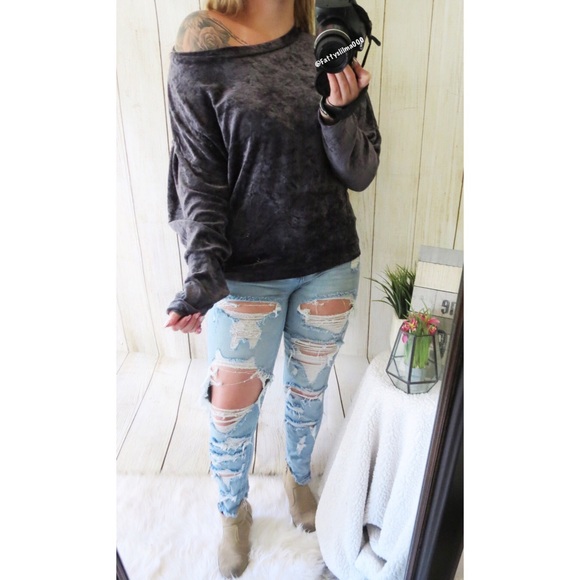 NWT Cozy crushed velvet pullover ☕️ - Picture 4 of 7